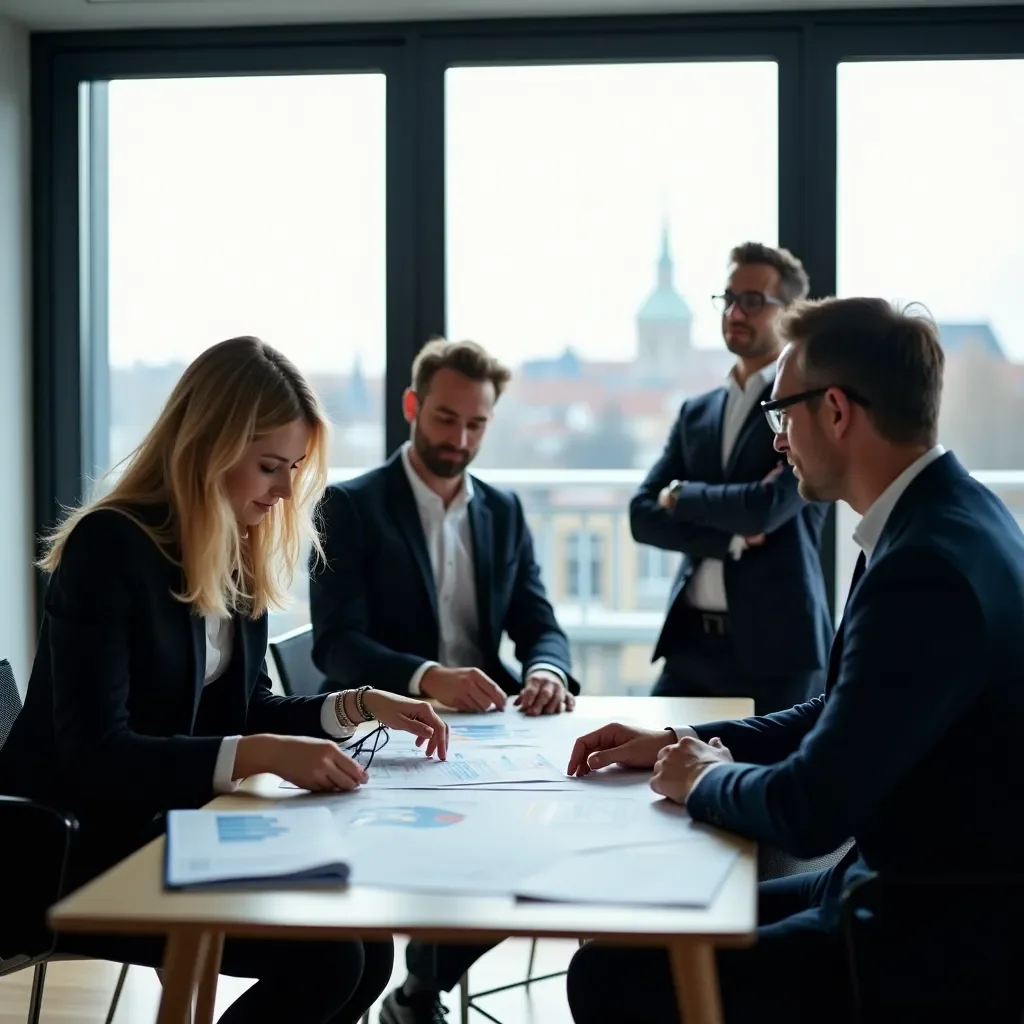 Professional team collaboration